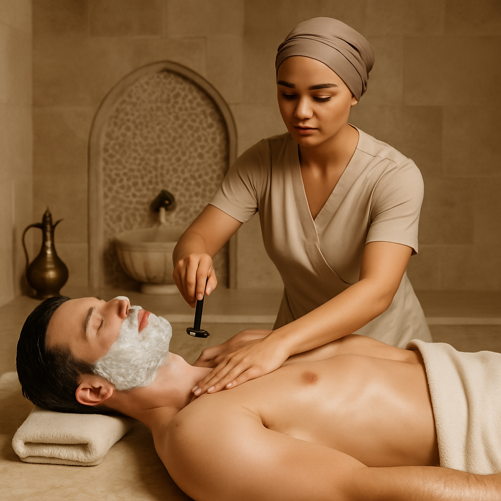 Shaving with Full Body Massage