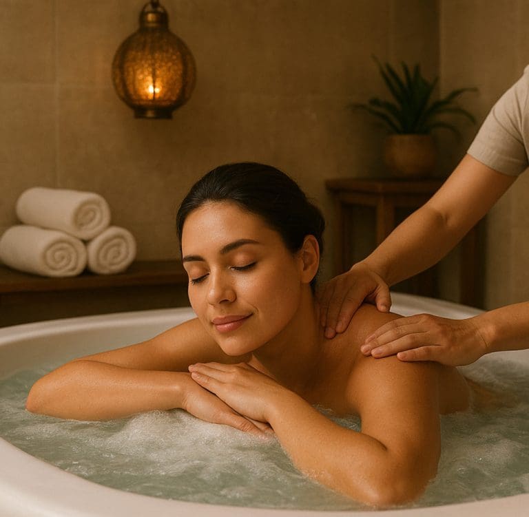 Relaxing Jacuzzi and Massage